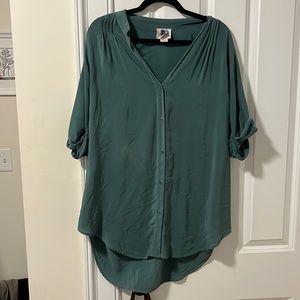 Anthropologie MAEVE 100% silk tunic shirt